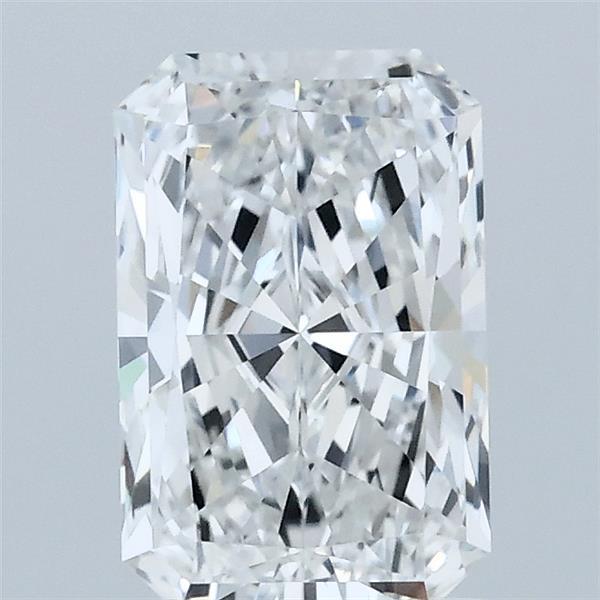 1.50 Carat Radiant Lab Grown Diamond, Excellent Polish, E Color, VVS1 Clarity