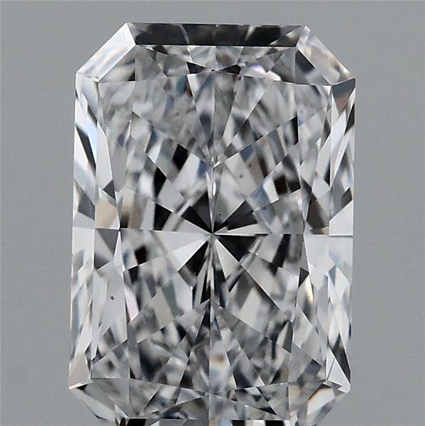 1.52 Carat Radiant Lab Grown Diamond, Excellent Polish, D Color, VS1 Clarity