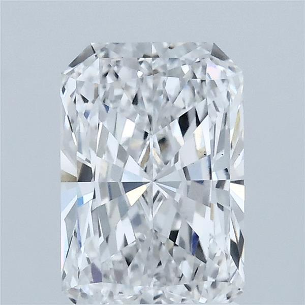 1.52 Carat Radiant Lab Grown Diamond, Excellent Polish, D Color, VS1 Clarity