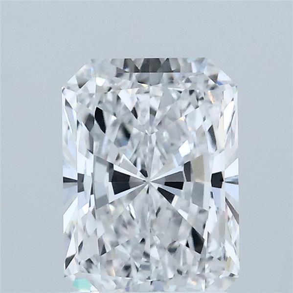 1.52 Carat Radiant Lab Grown Diamond, Excellent Polish, D Color, VVS1 Clarity