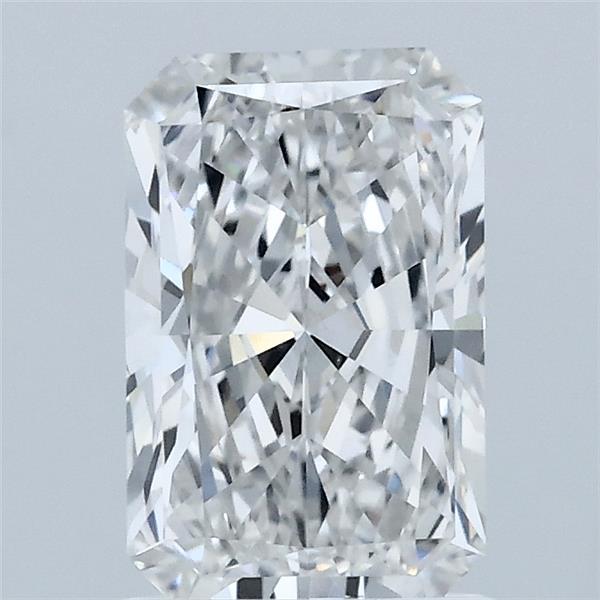 1.52 Carat Radiant Lab Grown Diamond, Excellent Polish, F Color, VVS2 Clarity