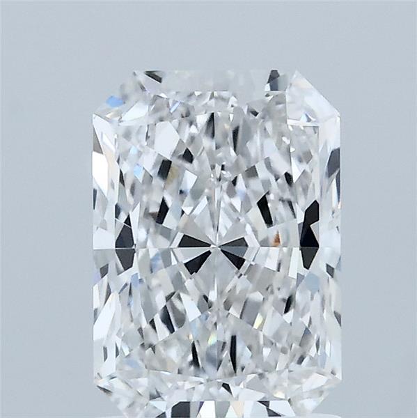 1.53 Carat Radiant Lab Grown Diamond, Excellent Polish, E Color, VVS2 Clarity