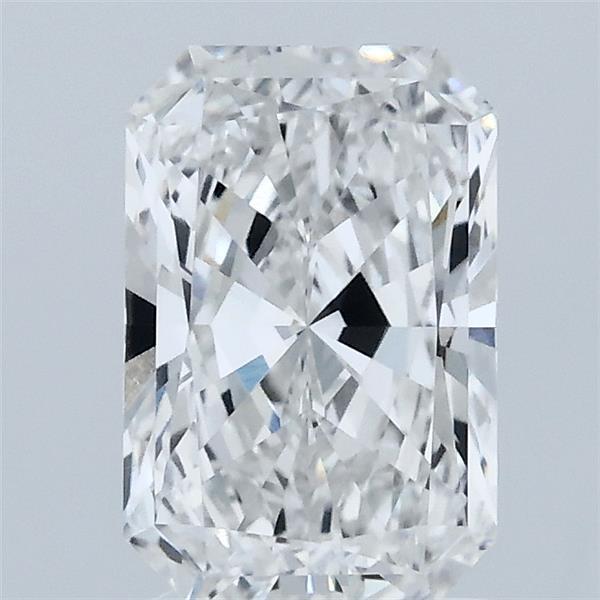 1.54 Carat Radiant Lab Grown Diamond, Excellent Polish, E Color, VVS1 Clarity