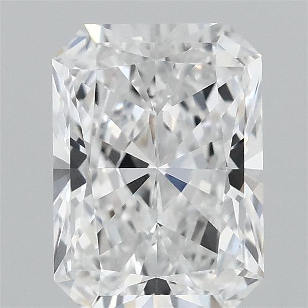 1.56 Carat Radiant Lab Grown Diamond, Excellent Polish, D Color, VVS1 Clarity