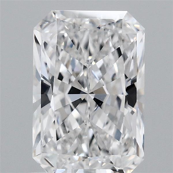1.56 Carat Radiant Lab Grown Diamond, Excellent Polish, D Color, VVS1 Clarity