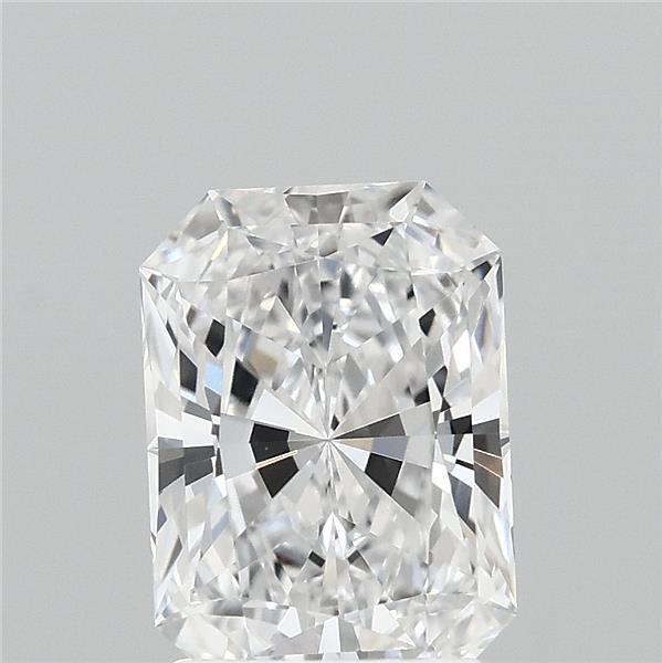 1.58 Carat Radiant Lab Grown Diamond, Excellent Polish, E Color, VVS1 Clarity
