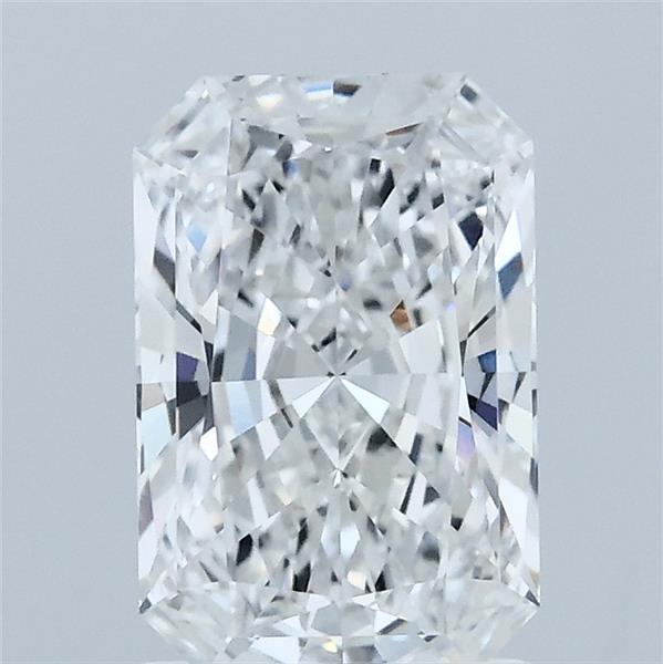 1.58 Carat Radiant Lab Grown Diamond, Excellent Polish, E Color, VVS1 Clarity