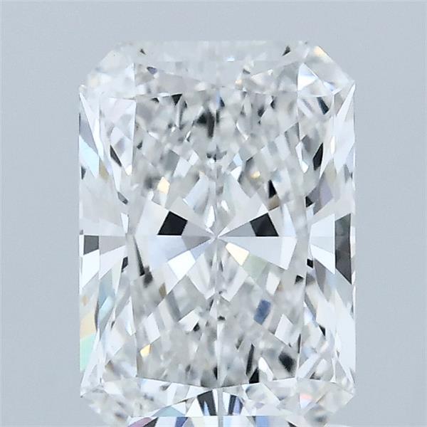 1.59 Carat Radiant Lab Grown Diamond, Excellent Polish, E Color, VVS2 Clarity