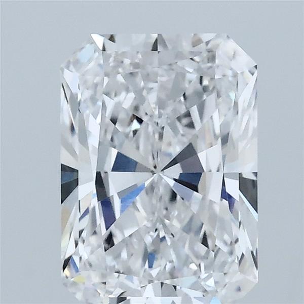 1.60 Carat Radiant Lab Grown Diamond, Excellent Polish, D Color, VVS2 Clarity