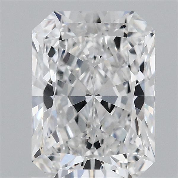 1.60 Carat Radiant Lab Grown Diamond, Excellent Polish, E Color, VS2 Clarity