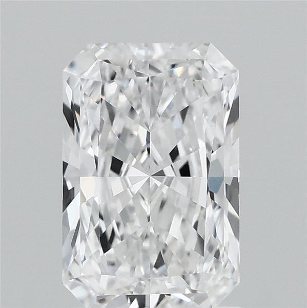 1.76 Carat Radiant Lab Grown Diamond, Excellent Polish, D Color, VVS1 Clarity