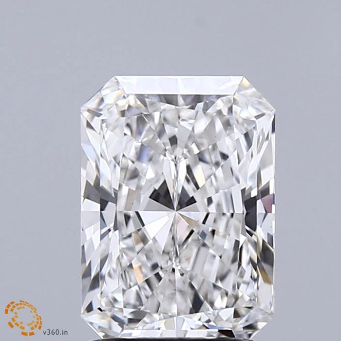 1.93 Carat Radiant Lab Grown Diamond, Excellent Polish, E Color, VS1 Clarity