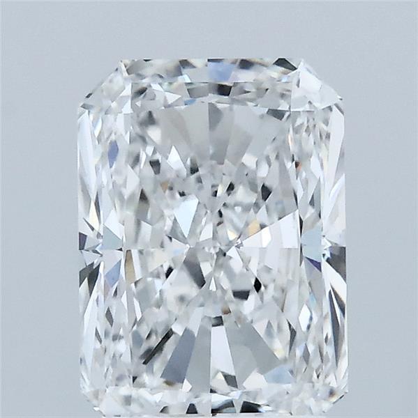2.01 Carat Radiant Lab Grown Diamond, Excellent Polish, D Color, VVS2 Clarity