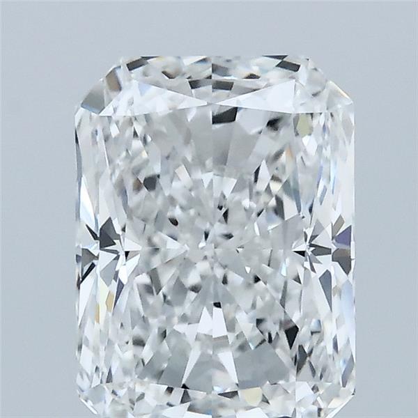 2.01 Carat Radiant Lab Grown Diamond, Excellent Polish, D Color, VVS2 Clarity