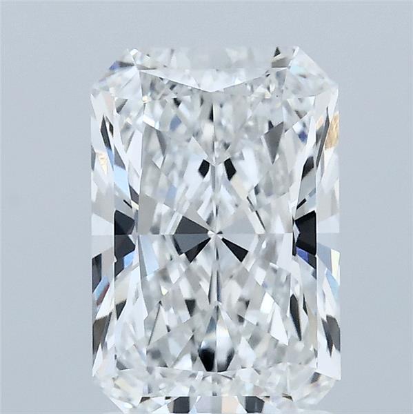 2.02 Carat Radiant Lab Grown Diamond, Excellent Polish, D Color, VVS1 Clarity