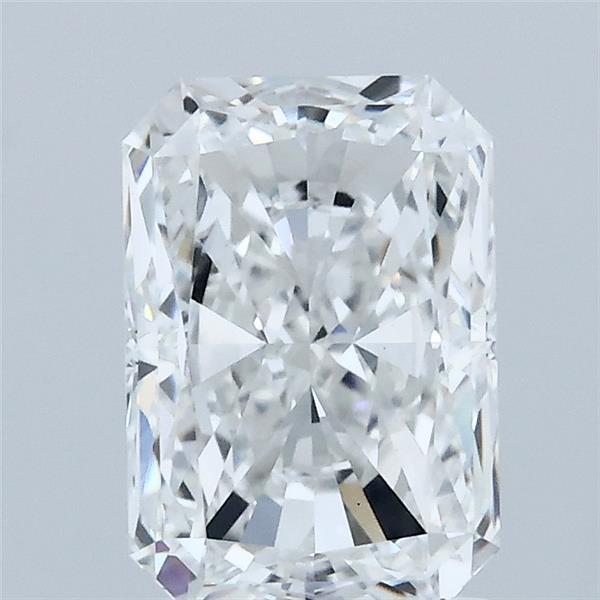 2.02 Carat Radiant Lab Grown Diamond, Excellent Polish, E Color, VS1 Clarity
