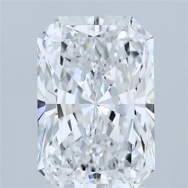 2.03 Carat Radiant Lab Grown Diamond, Excellent Polish, D Color, VS2 Clarity