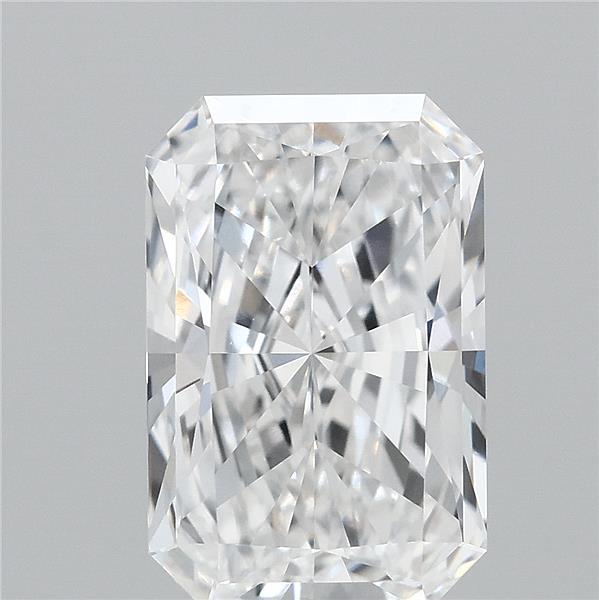 2.03 Carat Radiant Lab Grown Diamond, Excellent Polish, D Color, VVS1 Clarity