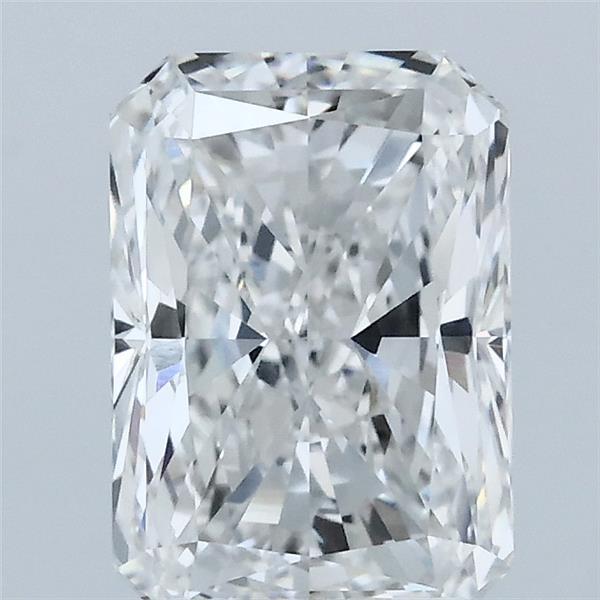 2.03 Carat Radiant Lab Grown Diamond, Excellent Polish, F Color, VVS2 Clarity