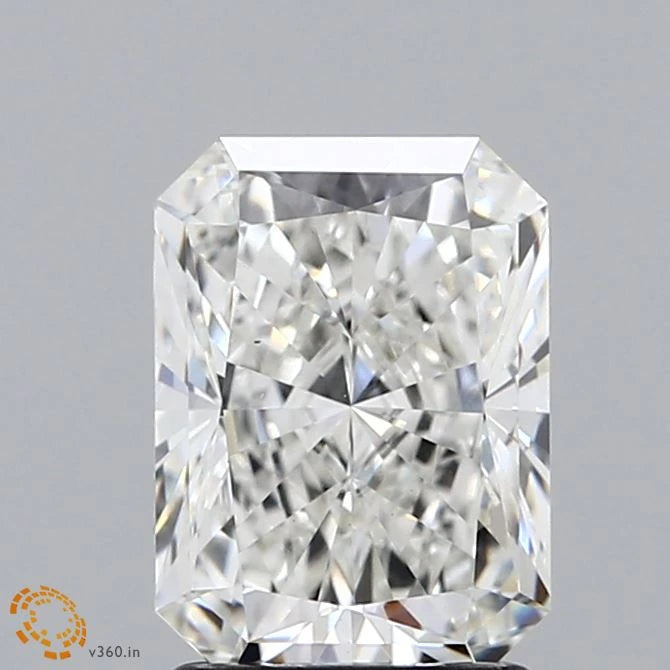 2.03 Carat Radiant Lab Grown Diamond, Excellent Polish, G Color, VS1 Clarity