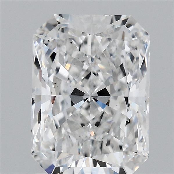 2.05 Carat Radiant Lab Grown Diamond, Excellent Polish, E Color, VS2 Clarity