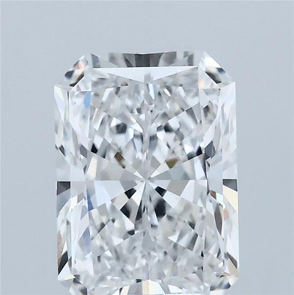 2.07 Carat Radiant Lab Grown Diamond, Excellent Polish, D Color, VS1 Clarity
