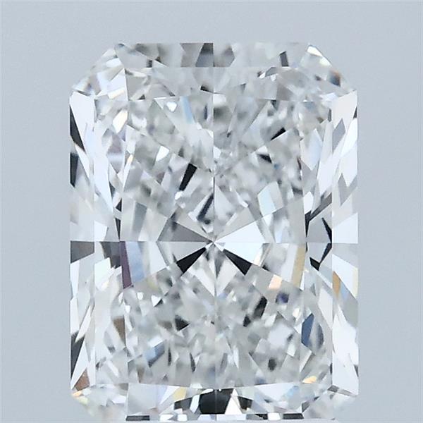 2.07 Carat Radiant Lab Grown Diamond, Excellent Polish, D Color, VVS1 Clarity