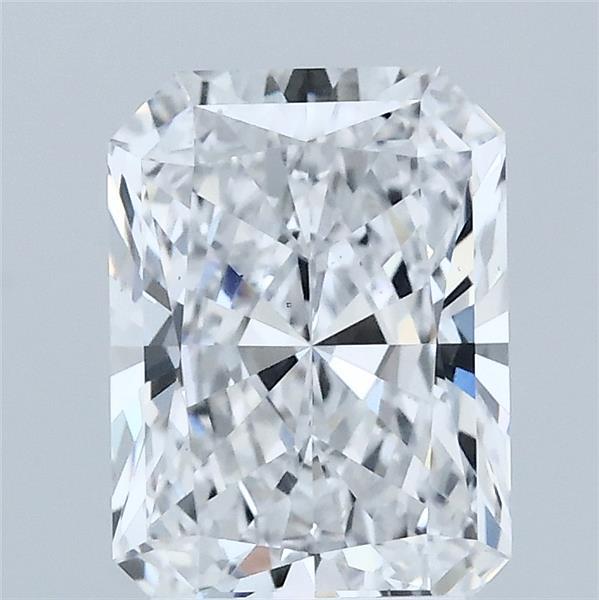 2.08 Carat Radiant Lab Grown Diamond, Excellent Polish, D Color, VS1 Clarity