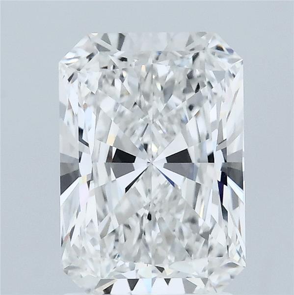 2.08 Carat Radiant Lab Grown Diamond, Excellent Polish, F Color, VVS1 Clarity