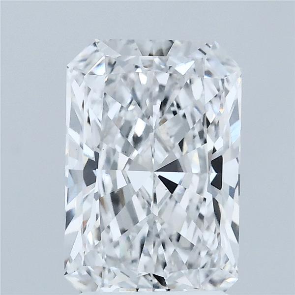 2.09 Carat Radiant Lab Grown Diamond, Excellent Polish, D Color, VS1 Clarity
