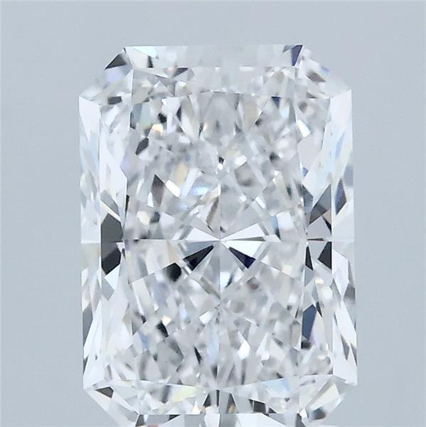 2.09 Carat Radiant Lab Grown Diamond, Excellent Polish, D Color, VVS2 Clarity
