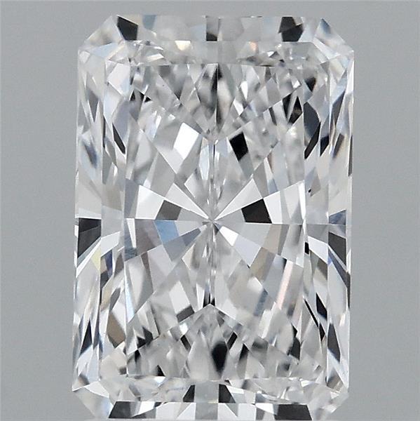 2.10 Carat Radiant Lab Grown Diamond, Excellent Polish, D Color, VS1 Clarity