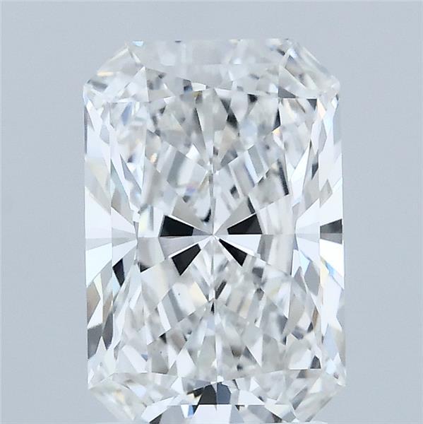 2.10 Carat Radiant Lab Grown Diamond, Excellent Polish, E Color, VVS2 Clarity