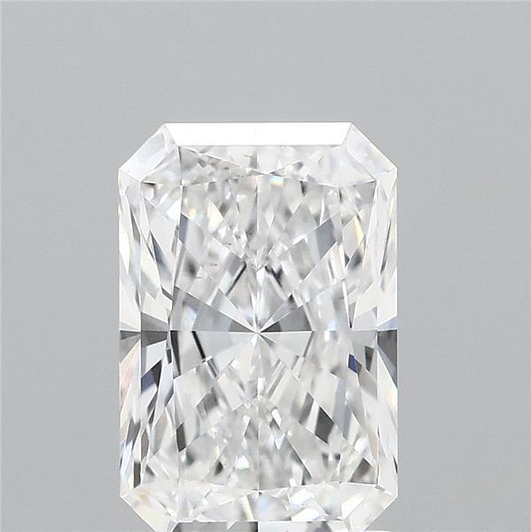 2.12 Carat Radiant Lab Grown Diamond, Excellent Polish, D Color, VS2 Clarity