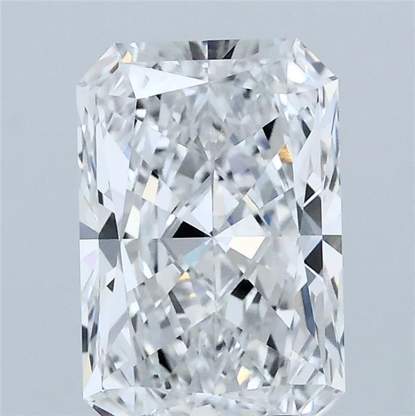 2.21 Carat Radiant Lab Grown Diamond, Excellent Polish, D Color, VVS2 Clarity