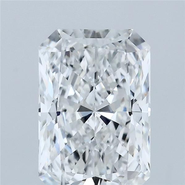 2.53 Carat Radiant Lab Grown Diamond, Excellent Polish, E Color, VVS2 Clarity