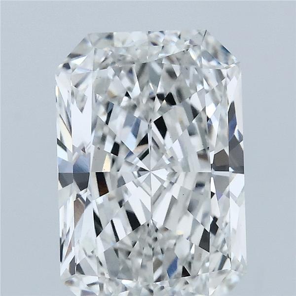 3.00 Carat Radiant Lab Grown Diamond, Excellent Polish, F Color, VS1 Clarity
