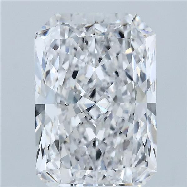 3.02 Carat Radiant Lab Grown Diamond, Excellent Polish, D Color, VS2 Clarity