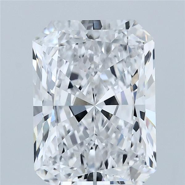 3.02 Carat Radiant Lab Grown Diamond, Excellent Polish, D Color, VVS2 Clarity