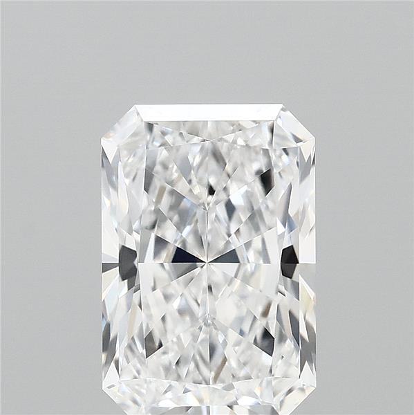 3.02 Carat Radiant Lab Grown Diamond, Excellent Polish, E Color, VVS1 Clarity