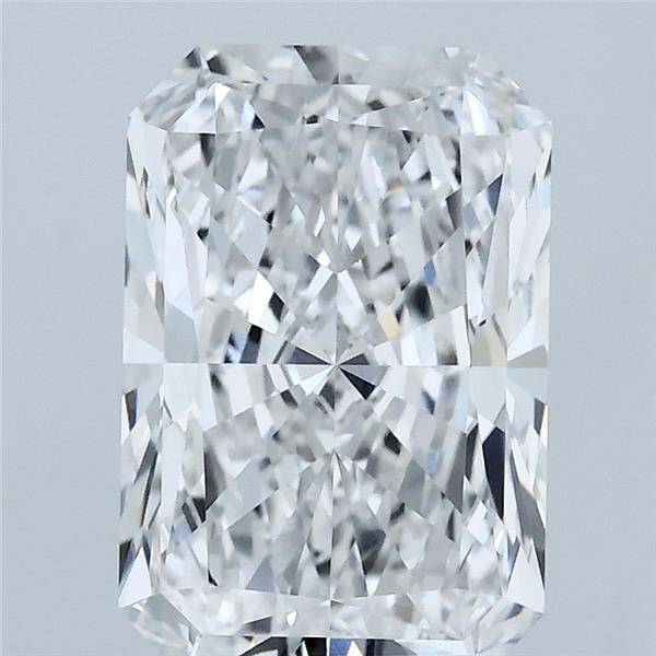 3.02 Carat Radiant Lab Grown Diamond, Excellent Polish, E Color, VVS2 Clarity