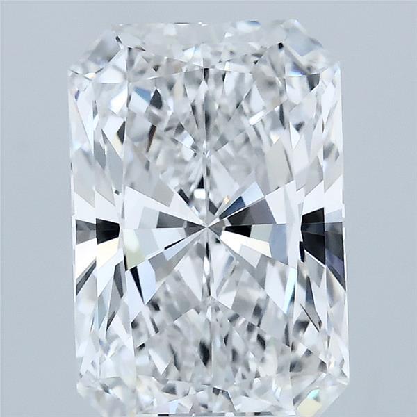 3.04 Carat Radiant Lab Grown Diamond, Excellent Polish, E Color, VVS1 Clarity