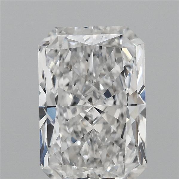3.05 Carat Radiant Lab Grown Diamond, Excellent Polish, E Color, VVS1 Clarity