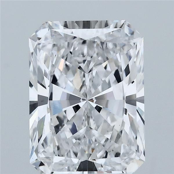3.07 Carat Radiant Lab Grown Diamond, Excellent Polish, D Color, VS1 Clarity