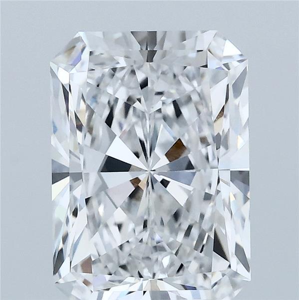 3.07 Carat Radiant Lab Grown Diamond, Excellent Polish, D Color, VVS2 Clarity
