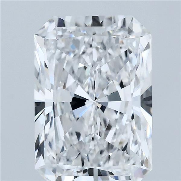 3.08 Carat Radiant Lab Grown Diamond, Excellent Polish, D Color, VVS2 Clarity