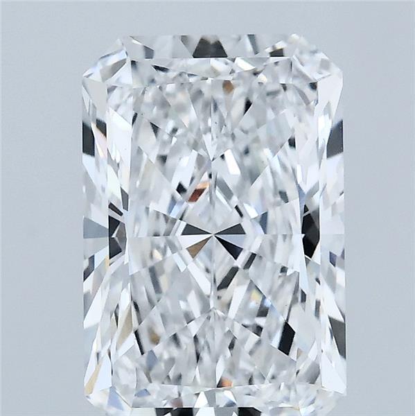 3.09 Carat Radiant Lab Grown Diamond, Excellent Polish, D Color, VS1 Clarity