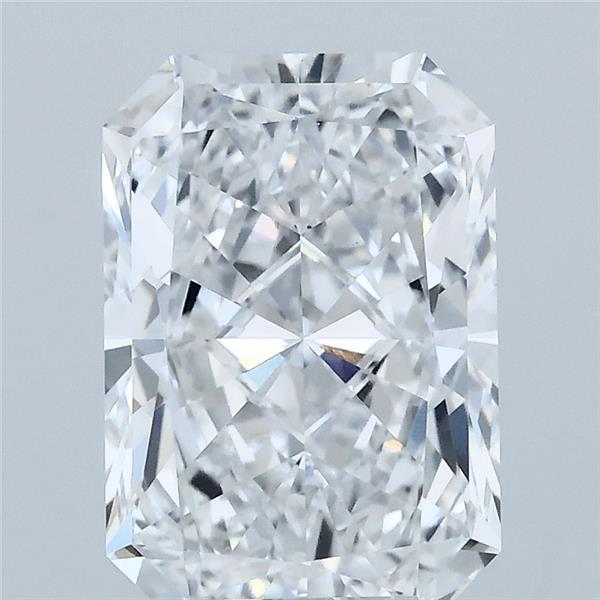 3.09 Carat Radiant Lab Grown Diamond, Excellent Polish, D Color, VVS2 Clarity