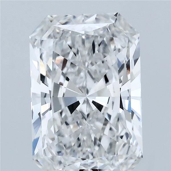 3.09 Carat Radiant Lab Grown Diamond, Excellent Polish, E Color, VS1 Clarity