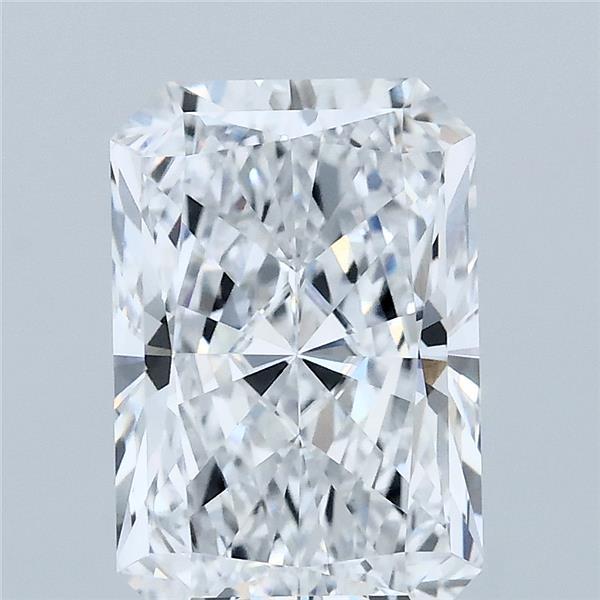 3.10 Carat Radiant Lab Grown Diamond, Excellent Polish, D Color, VVS2 Clarity